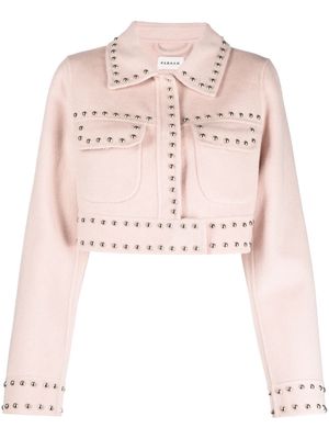 P.A.R.O.S.H. studded cropped jacket - Pink