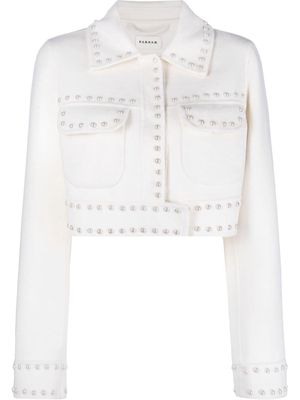 P.A.R.O.S.H. studded cropped jacket - White