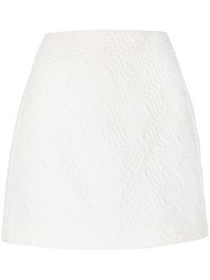 P.A.R.O.S.H. textured mini skirt - White