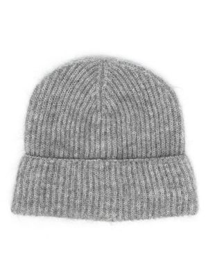 P.A.R.O.S.H. textured ribbed-knit beanie - Grey