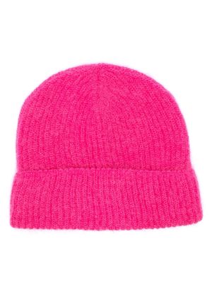 P.A.R.O.S.H. textured ribbed-knit beanie - Pink