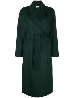 P.A.R.O.S.H. tied-waistband detail coat - Green