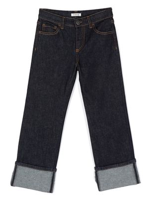 P.A.R.O.S.H. turn-up straight leg jeans - Blue