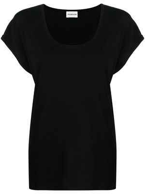 P.A.R.O.S.H. U-neck short-sleeve T-shirt - Black