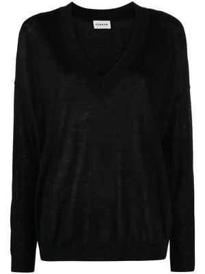 P.A.R.O.S.H. V-neck cashmere jumper - Black