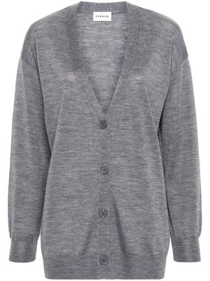 P.A.R.O.S.H. V-neck fine-knit cardigan - Grey