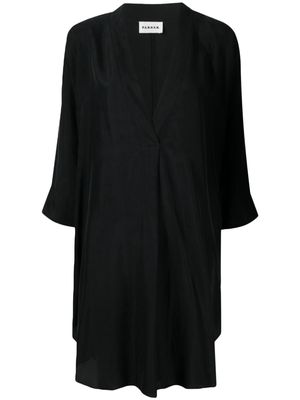 P.A.R.O.S.H. V-neck silk midi dress - Black