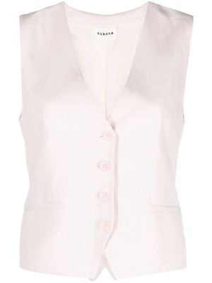 P.A.R.O.S.H. V-neck tailored waistcoat - Pink