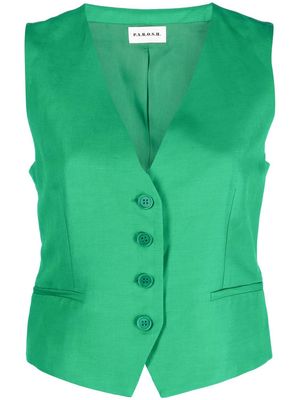 P.A.R.O.S.H. V-neck waistcoat - Green