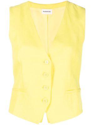 P.A.R.O.S.H. V-neck waistcoat - Yellow