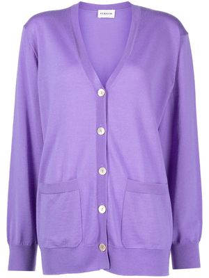 P.A.R.O.S.H. V-neck wool cardigan - Purple