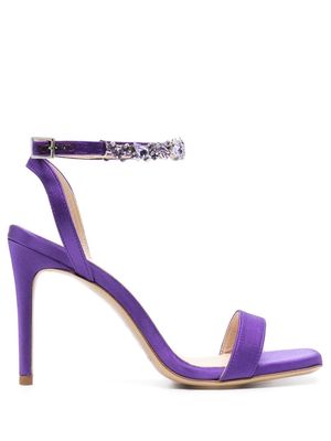 P.A.R.O.S.H. Vashoe rhinestone-embellished sandals - Purple