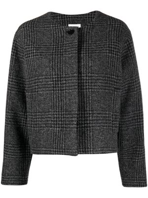 P.A.R.O.S.H. virgin-wool collarless jacket - Grey