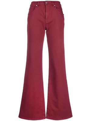 P.A.R.O.S.H. wide-leg denim jeans - Red