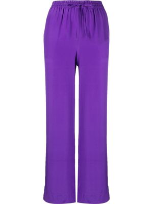 P.A.R.O.S.H. wide-leg drawstring-waist trousers - Purple