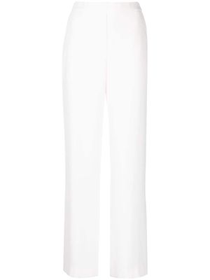 P.A.R.O.S.H. wide-leg elasticated-waist trousers - White