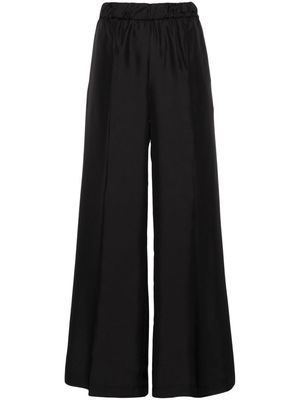 P.A.R.O.S.H. wide-leg silk trousers - Black