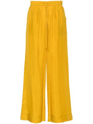 P.A.R.O.S.H. wide-leg silk trousers - Yellow
