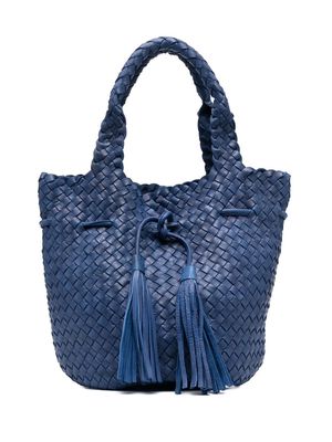 P.A.R.O.S.H. woven leather bucket bag - Blue