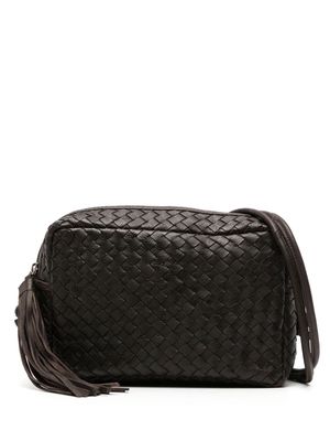 P.A.R.O.S.H. woven leather crossbody bag - Brown