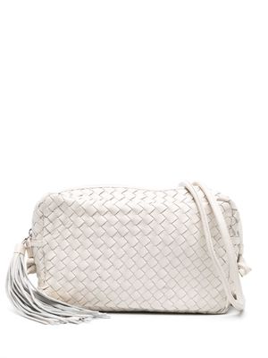 P.A.R.O.S.H. woven leather crossbody bag - White