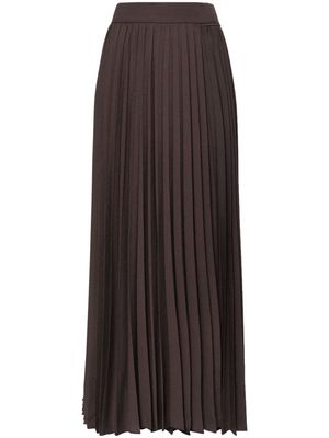 P.A.R.O.S.H. wrap-around pleated skirt - Brown