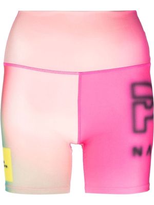 P.E Nation Immersion panelled biker shorts - Pink