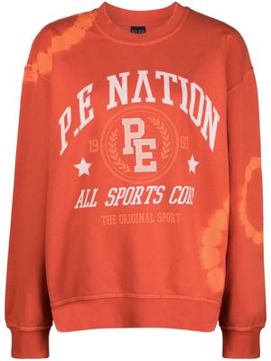 P.E Nation Initialise organic cotton sweatshirt - Red