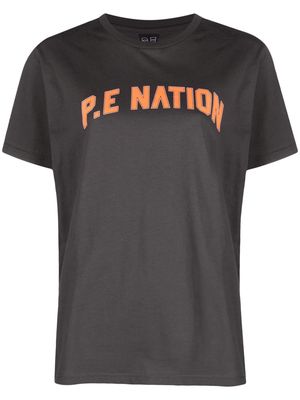 P.E Nation logo-print short sleeves T-shirt - Grey