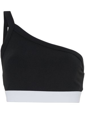 P.E Nation Mark One one-shoulder sports bra - Black