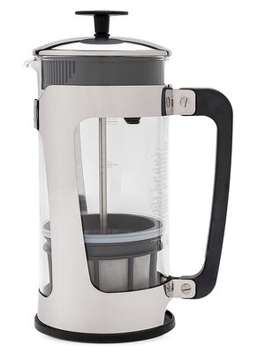 P5 French Press Coffee Maker - Stainless Steel - Size 6.8-8.5 oz. - Stainless Steel - Size 6.8-8.5 oz.