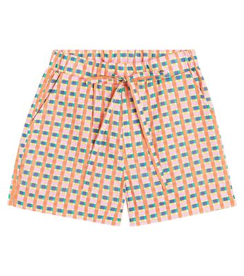 Paade Mode Falter checked cotton shorts