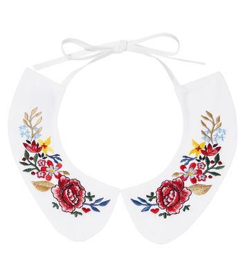 Paade Mode Floral embroidered cotton collar