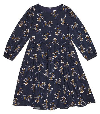 Paade Mode Floral-printed ruffled cotton dress