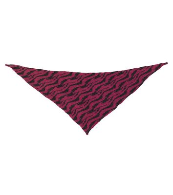 Paade Mode Intarsia-knit wool-blend scarf