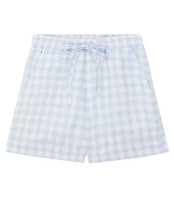 Paade Mode Picnic checked linen shorts