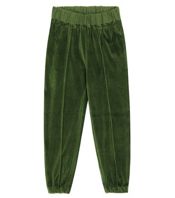 Paade Mode Piped cotton velvet sweatpants