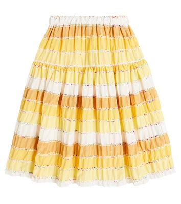 Paade Mode Striped cotton skirt