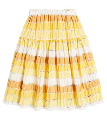 Paade Mode Striped cotton skirt