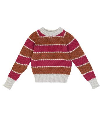Paade Mode Striped wool-blend knit sweater