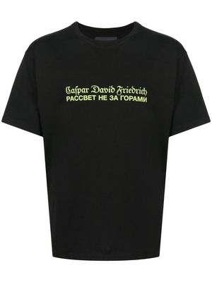 PACCBET graphic-print cotton T-Shirt - Black