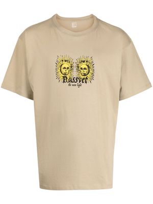 PACCBET graphic-print cotton T-shirt - Brown