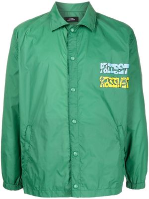PACCBET graphic-print lightweight jacket - Green