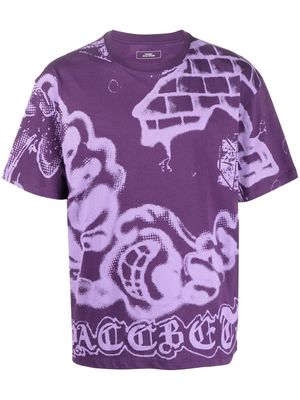 PACCBET graphic-print T-shirt - Purple