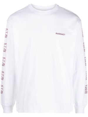 PACCBET graphic sleeve sweatshirt - White