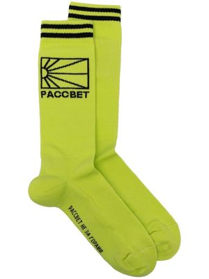 PACCBET intarsia knit socks - Green