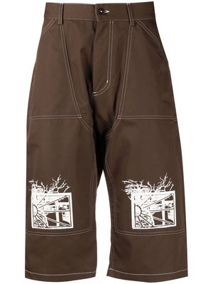 PACCBET knee-length shorts - Brown