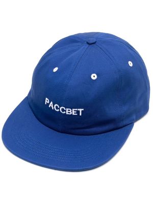 PACCBET logo-embroidered baseball cap - Blue