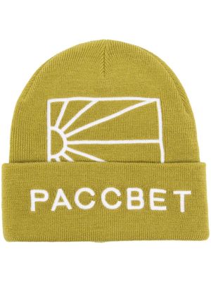 PACCBET logo-embroidered beanie - Green