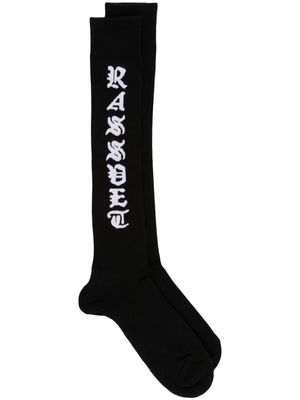 PACCBET logo intarsia-knit socks - Black